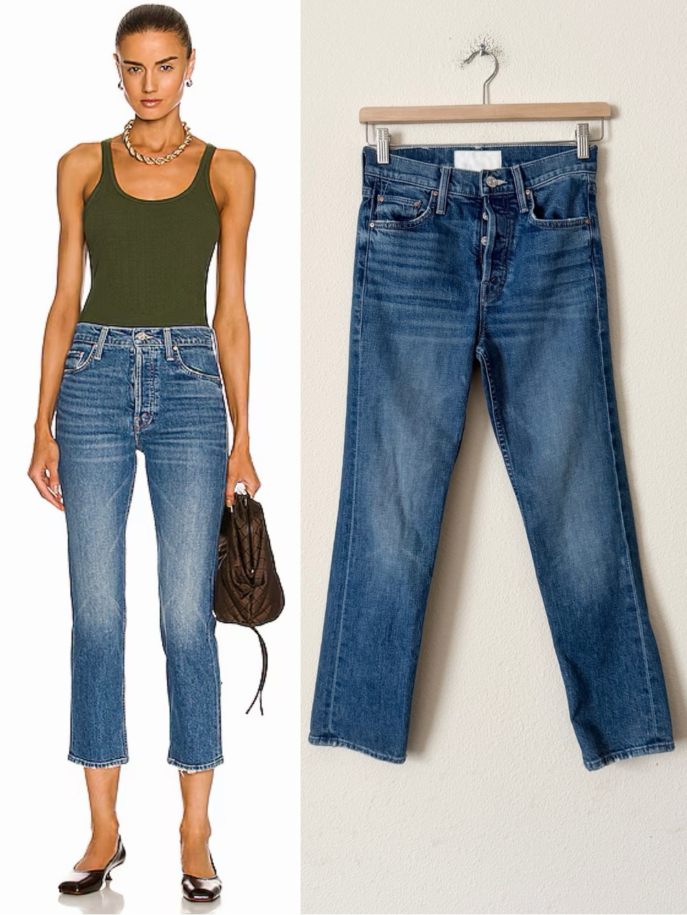 MOTHER Superior SIZE 24 The Tomcat cropped jeans in Running With Scissors